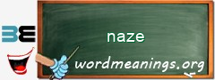 WordMeaning blackboard for naze